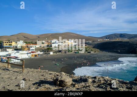 La côte rocheuse à Ajuy Fuerteventura îles Canaries Espagne Banque D'Images