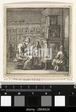 Trois chiffres chaud situé à un chauffage, le chauffage Drie figuren warmen zich bij een kachelde Kachel Type d'objet : prent boekillustratie Objectnummer: RP-P-1896-A-19368-2659Catalogusentie: Van Eeghen 39592(2)Opmerking: At Stabepaaan de main de Rijprentspragen in: Jan Luyken (vermeld op object)uitgever: Weduwe Pieter Arentsz & Cornelis van der sys (II)Plaats fabriquent: Amsterdam Dating: 1711 Physical kenmerken: ETS Material: Papier Techniek: Etsen Dimensions: Plaatr Banque D'Images