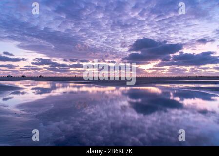 Plage, Sankt Peter-Ording, Schleswig-Holstein, Allemagne, Europe Banque D'Images