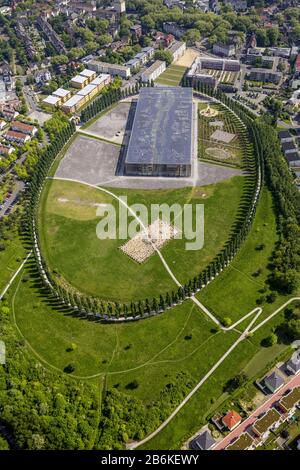 Collège Mont-Cenis à Herne, vue aérienne, 05.05.2014, Allemagne, Rhénanie-du-Nord-Westphalie, région de la Ruhr, Herne Banque D'Images