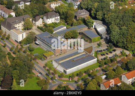 École de grammaire Riesener-Gymnasium à Gladbeck, vue aérienne, 10.09.2011, Allemagne, Rhénanie-du-Nord-Westphalie, région de la Ruhr, Gladbeck Banque D'Images