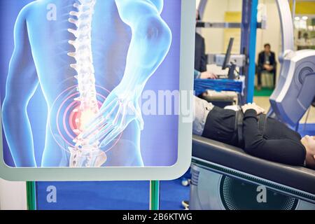Diagnostic médical moderne de la colonne vertébrale Banque D'Images