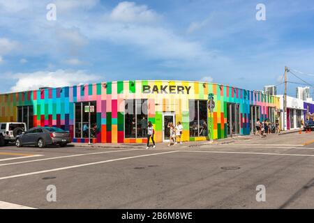 Zak The Bakery, Wynwood Art District, Miami, Floride, États-Unis. Banque D'Images