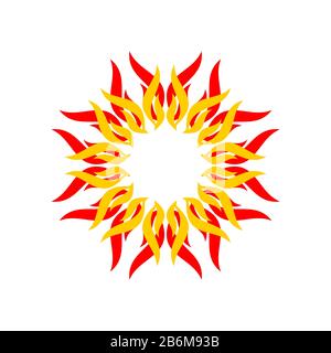 Spirit Star For Yoga Logo Illustration Design. EPS vectoriel 10. Banque D'Images