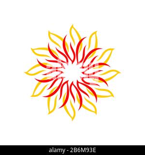 Spirit Star For Yoga Logo Illustration Design. EPS vectoriel 10. Banque D'Images
