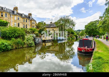 Le Canal Kennet Et Avon, Bath Banque D'Images