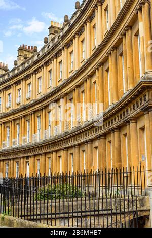 Le Royal Crescent Bath Angleterre Somerset Banque D'Images