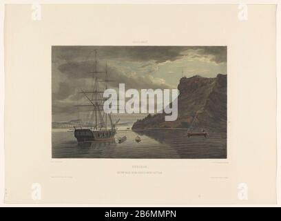 Vue sur fort Nassau et Schottegat au port de Willemstad sur Curaçao. Partie de la carrosserie "visions de l'Ouest indien de Hollande". Fabricant : printmaker: Esquire Jacob Eduard van Heemskerck van Beest (propriété cotée) à dessin: Gerard Voorduin (bâtiment classé) imprimante: Steendrukkerij Industrie (bâtiment classé) éditeur: Frans Buffa en Zonen (propriété cotée) Lieu de fabrication: Printmaker: Pays-Bas Éditeur: Utrecht: Amsterdam Date: 1860 - 1862 Caractéristiques physiques: Couleur: Lithographe et peinture: Technique du papier : lithographie couleur (procédé) / couleur de la main Banque D'Images