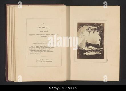 Soyez vu Loi I, scène 2: Sur la gauche sont le sorcier Prospero et sa fille Miranda, Ariel et droite sont Caliban. Fabricant : Photographe: Stephen Aylingnaar photo de: Peter Simon (possible) à la peinture: Henry Fuseli (propriété cotée) Lieu de fabrication: London Dating: CA. 1854 - ou pour 1867 matériau: Technique du papier: Albumen dimensions de l'impression: Photo: H 73 mm × W 100 mmToelichtingFoto page 7. Sujet (scènes de) oeuvres spécifiques de la littérature: Shakespeare, Tempest Banque D'Images