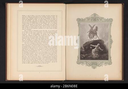 Fotoreproductie van een schilderij voorstellende Siguruna bij de grafheuvel van Hailaga photo reproduction d'une peinture de Siguruna au chien de Hailaga Type d'objet : impression photomécanique reproduction page Numéro d'objet: RP-F-2001-7-752-4 Fabricant : Photographe: Friedrich Bruckmanclichéémann: Friedrich Bruckmaker d. Heyden (propriété cotée) Lieu de fabrication: Allemagne Date: CA. 1877 - ou 1882 matériau: Technique du papier: Mesures de la pression lumineuse: Imprimé: H 176 mm × W 135 mmTopeliceliginPrent page avant 10. Sujet: Tombe, tombe Banque D'Images