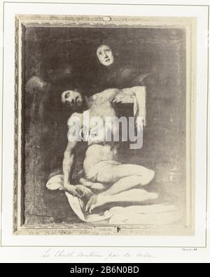 Photo reproduction d'une peinture représentant une Pietà Daniele Crespi Type d'objet : photo reproduction Numéro d'article: RP-F-F01215-AA Inscriptions / marques: Inscription, recto gauche, gaufré 'cuadros del R. Museo M [...] ', lettre M probablement entrelacé de deux autres caractères Description: Partie de l'album de Voyage enregistrements d'oeuvres d'art, de personnes et de voir où: Conditions dans Spanje. Fabricant : Photographe: À la peinture anonyme de Daniele Crespi Dating: CA. 1860 - ca. . 1875 Caractéristiques physiques: Albumen matière d'impression: Papier technique: Albumen dimensions d'impression: Photo: H 293 mm × W 243 mm Objet: Banque D'Images