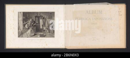 Fotoreproductie van een schilderij, voorstellende een groep mannen legt een hinderlaag l'agguato (objet titel op) reproduction photo d'une peinture, représentant un groupe d'hommes fait un hinderlaagl'agguato (objet titre) Type de propriété: Photo reproduction page Numéro d'article: RP-F 2001-7-684-1 inscriptions / inscriptions imprimées: M. 0,63, Largh. 0,93'nummer, recto, Printed: '140' Fabricant : Photographe: Anonyme à la peinture par Giovanni Battista quadroon (propriété cotée) Date: CA. 1868 - ou 1869 matériau: Technique du papier: Albumen dimensions de l'impression: Photo: H 116 mm × b 177 mm Banque D'Images