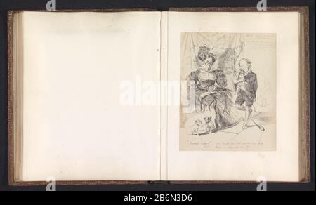 Fotoreproductie van een tekening, voorstellende een personificatie van Oxford en eerwaarde T H Sheppard photo reproduction d'un dessin représentant une personnification d'Oxford et d'eer Banque D'Images