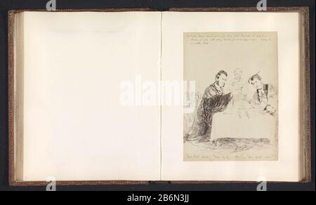 Fotoreproductie van een tekening, voorstellende eerwaarden J J J Hornsby en G E Thorley proosten in het Macdonald Randolph Hotel te Oxford photo reproduction d'un dessin, représentant l'eer Banque D'Images