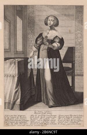 Franse hofdame die het edict van 1633 navolgt la Dame reformee Suivant l' Edit dernier (titel op object) Nederlands: IdentificatieTitel (s): Franse Hofdame die het dict van 1633 Next navolgtLa Dame Reform Last Edit (titel op referobject) Type d'objet : kostumprent Objectmer-101191191201191201201191201201201201201201201201201201201201201201201201 Gedicht, midonder in de margin gegraveerd: 'N'est-ce pas une moquerie│ tel est couvert par le Soleil de broderie│ Ou JusQu'À ce que colet chamare│Mais la marche dans sa boutique│ Estime magnifique│ sy indicateur que le jl lui doibt bien esgare ││Mais sy s Banque D'Images