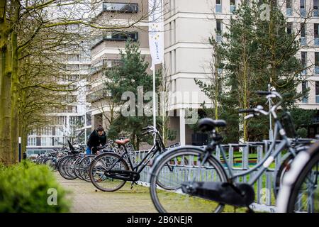 Tilburg, Pays-Bas. 11 mars 2020. Tilburg, ville Vide de Tilburg en raison du virus Corona, 11-03-2020. L'Université de Tilburg est presque vide en raison du virus corona. Les conférences sont, dans la mesure du possible, données par direct. Crédit: Pro Shots/Alay Live News Banque D'Images