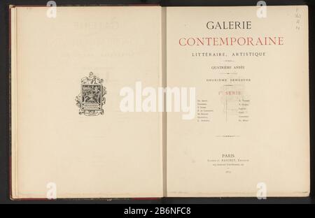 Galerie contemporaine litteraire, artistique (objet op. Titel) Galerie contemporaine littéraire, artistique (objet titre) Type d'objet: Livre Numéro d'article: RP-F F25223Vervaardiging Dating: 1876 - 1880 matériau: Carton de papier technique cuir: Papier marbre / burwoodytype / kammarmer / taille de l'imprimé: Livre: H 358 mm b × 286 mm × 35 mm × 35 mm Banque D'Images