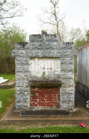 Cimetière dans le sud de la Louisiane. Banque D'Images