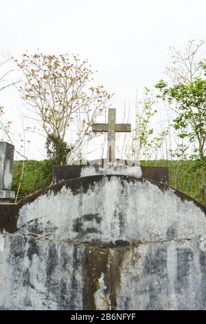 Cimetière dans le sud de la Louisiane. Banque D'Images