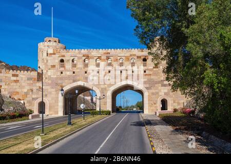 Porte de Mathaib à Muscat en Oman Banque D'Images