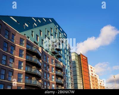 Cet appartement moderne se trouve dans la rue Waterloo et dans l'hôtel Jurys Inn de Leeds West Yorkshire England Banque D'Images