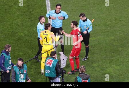 Monchengladach, Allemagne. FIRO: 11.03.2020, football, 2019/2020, 1.Bundesliga: VFL Borussia Monchengladbach, Gladbach Borussia Monchengladbach - 1.FC Cologne Cologne Cologne , GÉNÉRAL En Raison du virus Corona et du risque d'infection qui en résulte, le jeu se déroule à l'exclusion des spectateurs et des fans. 1. Jeu fantôme du 1. Crédit: DPA Picture Alliance/Alay Live News Banque D'Images