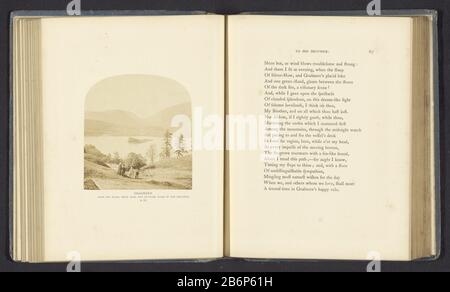 Gezicht op Grasmere Grasmere, de Red Bank, Helm Crag et Dunmail Raise in the distance (titel op object) vue de Grasmere, de Red Bank, Helm Crag et Dunmail Raise in the distance (title object) Type de bien: Page photo Numéro d'article: RP-F 2001-7-351-7 Fabricant : Photographe: Thomas OglePlaats Fabrication: Lake District Dating: Ca. 1854 - ou pour 1864 matériau: Technique du papier: Albumen dimensions de l'impression: Photo: H 92 mm × W 88 mmToelichtingFoto recto page 67. Objet: Pays de la colline du lac où: Grasmere Banque D'Images