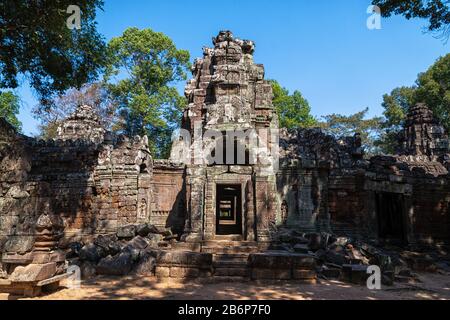 Temple Ta Som Au Cambodge Près D'Angkor Wat Banque D'Images