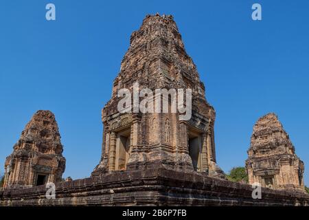 Le Complexe Du Temple De Mebon Oriental Au Cambodge Banque D'Images