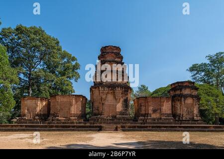 Temple Prasat Kravan Au Cambodge Banque D'Images