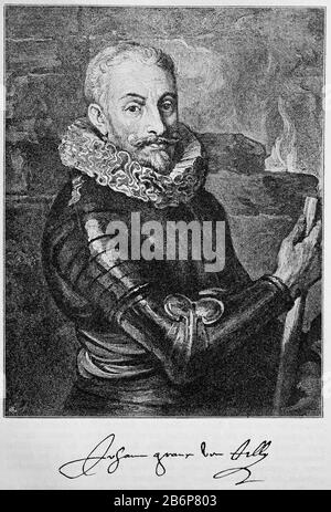 Johann T'Herclaes von Tilly, également Johannes T'Herclaes von Tilly et Jean T'Herclaes von Tilly, 1559 février - 30 avril 1632, Était un comte qui pendant la guerre de trente Ans était le chef militaire de la Ligue catholique et De L'Ab 1630 l'armée impériale a agi / Johann T’Serclaes von Tilly, auch Johannes T’Sserclaes von Tilly bzw. Jean T’Sérclaes von Tilly, février 1559 - 30. Avril 1632, guerre ein Graf, der während des Dreißigjährigen Kriegs als oberster Heerführer sosososoohl der Katholischen Liga als auch ab 1630 der kaiserlichen Armee fungierte, Historisch, amélioration de la reproduction numérique d'an Banque D'Images