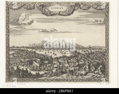 Gezicht op Londen tijdens de grote marque, 1666 vue de Londres durant le grand feu, 1666 Type d'objet : photo Numéro d'article: RP-P-OB-76.977Catalogusreferentie: FMH 2251-bHollstein Néerlandais 33-copie description: Vue de Londres pendant le Grand feu, 12-15 septembre 1666. Profil de la ville brûlante vue d'une colline sur le côté sud de la Tamise, en premier plan plusieurs personnes mentant et assis avec des chiens. Ici, la légende 1-20. Fabricant : Print Maker: Anonyme pour imprimer par: Pieter Hendricksz. Schut Editeur: Jutus Danckerts (propriété cotée) Lieu de fabrication: Northern Netherlands Date: Banque D'Images