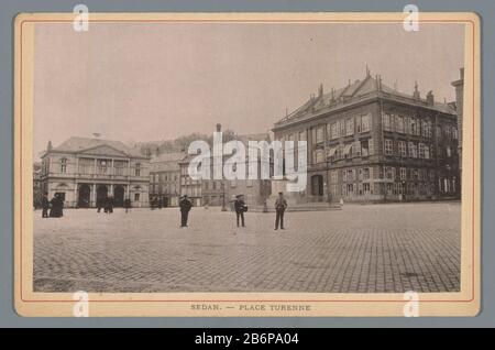 Gezicht op Place Turenne te Sedan Place Turenne (titre op object) Gezicht op Place Turenne te SedanPlace Turenne (titre op object) Type d'objet : fotomechanische afdruk kabinetfoto Objectnummer: RP-F-F19906 Inscriptions / Merken: Opschrift, verso, gedrukt: «la place de la Turenne est de la Sedales Fabricant... Vervaardiger: E. Genin (vermeld op object)Plaats fabriquent: Sedan Dating: 1880 - 1910 matériau: Karton papier Techniek: Lichtdruk Dimensions: Coupe: H 107 mm × b 165 mm Objet: Carré, lieu, cirque, etc. Personnes historiques anonymes représentées Banque D'Images