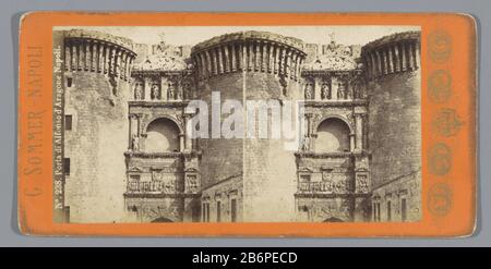 Gezicht op de Arco trionfale del Castel Nuovo in Napels Porta di Alfonso d'Aragone Napoli (objet titel op) vue de l'Arco trionfale del Castelnuovo à Naples Porta di Alfonso d'Aragone Napoli (objet titre) Type de bien: Stéréo Numéro de l'article:-F F06794 Inscriptions / marques: Numéro, recto: 'No 238.'opschrift, verso, manuscrit: 'Napoli Porta di Alfonso d'aragone' Fabricant : Photographe: Giorgio Sommer (propriété cotée) Fabrication De Lieux: Naples Dating: CA. 1860 - ca. 1880 matériau: Carton de papier technique: Albumen dimensions de l'impression: Milieu secondaire: H 87 mm × W 177 mm Sujet Banque D'Images