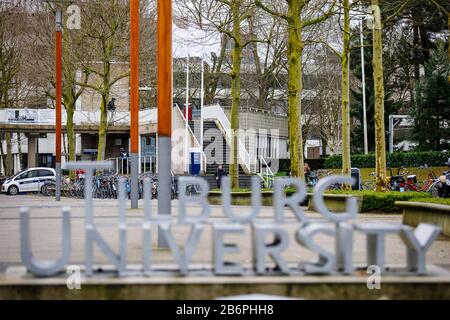 Tilburg, Pays-Bas. 11 mars 2020. Tilburg, ville Vide de Tilburg en raison du virus Corona, 11-03-2020. L'Université de Tilburg est presque vide en raison du virus corona. Les conférences sont, dans la mesure du possible, données par direct. Crédit: Pro Shots/Alay Live News Banque D'Images