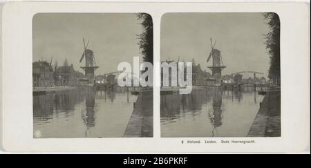 Gezicht op de Oude Heerengracht en molen de Stier à Leiden Holland Leiden Oude Heerengracht (objet titel op) vue du vieux Herengracht et du moulin Bull à Leiden, Hollande. Plomb. Old Heerengracht (titre objet) Type de bien: Stéréo photo Numéro d'article: RP-F F12189 Inscriptions / marques: Number, recto, imprimé: '8' Fabricant : Photographe: Éditeur anonyme: Neue photo Gesellschaft (propriété cotée) lieu de fabrication: Photographe: Leiden Editeur: Steglitz Dating: 1898 - 1935 matériau: Papier technique: Argent gélatine dimensions: Secondaire: Moyen: H 89 mm × W 180 mm Objet : windmi Banque D'Images