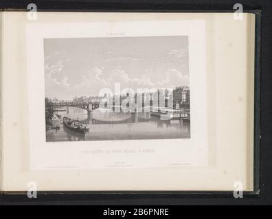 Gezicht op de Seine te Parijs, gezien vanaf de Pont Royal vue pry du Pont Royal A Paris (titre op object) France (servietitel) vue de la Seine à Paris, vu du Pont RoyalVue prize du Pont Royal A Paris (titre object) France (titre de la série) Type de bien: Imprimer la page Numéro d'article: RP-F 2001-7-1540- 51 Inscriptions / marques: Inscription, recto, imprimé: 'Rittner & Goupil Boulevd Montmartre 15'opschrift, recto, imprimé:' NP Lerebours Place du Pont neuf 15'opschrift, recto, imprimé: 'HR. Bossance Quai Voltaire 11' Fabricant : printmaker: Martens (propriété cotée) au dessin: Anonyme Banque D'Images