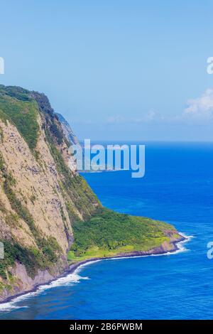 États-Unis, Hawaï, Big Island, Waipio Valley rive nord Banque D'Images