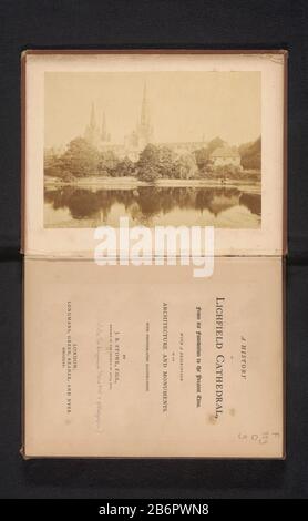 Gezicht op de kathedraal van Lichfield vue sur la cathédrale de Lichfield Type d'objet : page photo Numéro d'article: RP-F 2001-7-1163-1 Fabricant : Photographe: John Benjamin Stone Place fabrication: Lichfield Dating: Vers 1865 - ou pour 1870 matériau: Technique papier : albumen dimensions imprimées: Photo: H 127 mm × W 177 mmToeliechtingFoto contraire titelpagina. Objet: Église (extérieure) Où: Cathédrale Lichfield Banque D'Images