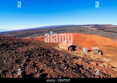 États-Unis, Hawaï, Big Island, parc national des volcans d'Hawaï, site De L'Unesco, Mauna Loa, paysage volcanique Banque D'Images