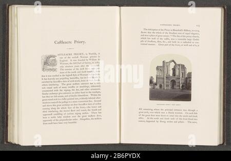 Vue sur les ruines du Prieuré de Castle Acre PrioryCastleacre: Western Front (titre objet) Type de bien: Page photo Numéro d'article: RP-F 2001-7-346-16 Fabricant : Photographe: William Russell SedgfieldPlaats fabrication: Castle Acre Dating: CA. 1854 - ou pour 1864 matériau: Technique du papier: Albumen dimensions de l'impression: Photo: H 76 mm × W 67 mmToelichtingFoto page 123. Objet: Ruine de l'église, monastère, etc Banque D'Images