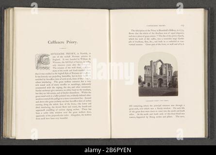 Vue sur les ruines du Prieuré de Castle Acre PrioryCastleacre: Western Front (titre objet) Type de bien: Page photo Numéro d'article: RP-F 2001-7-344-16 Fabricant : Photographe: William Russell SedgfieldPlaats fabrication: Castle Acre Dating: CA. 1854 - ou pour 1864 matériau: Technique du papier: Albumen dimensions de l'impression: Photo: H 76 mm × W 67 mmToelichtingFoto page 123. Objet: Ruine de l'église, monastère, etc Banque D'Images