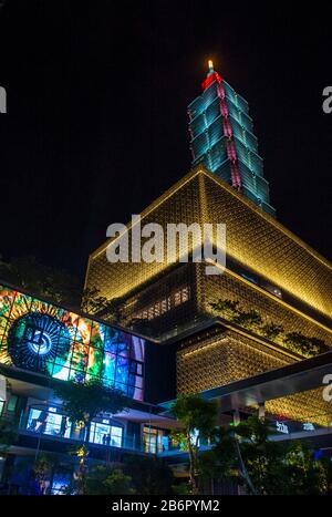 Gratte-ciel Taipei 101 à Taipei Taiwan Banque D'Images