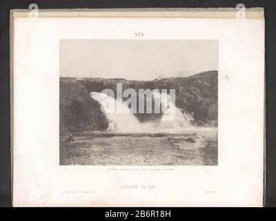 Vue sur les chutes d'eau de Coo à Stavelot, Belgique Cascade de Coo (objet titre) Spa (objet titre de la série) Type de propriété: Photo-mécanique imprimer page Numéro d'article: RP-F 2001-7-1210-13 Inscriptions / marques : inscription, recto, imprimé: 'Lith PHOTO. SIMONAU & Toovey, d'après le processus M. ASSER.'opschrift, recto, Printed: 'Se VEND CHEZ F. ENGEL A SPA.' marque du collectionneur , recto, gaufré: 'EA' (marque du collectionneur Eduard Isaac Asser.) Fabrication Créateur: Photographe: C. F. (Bâtiment Classé) clichéémaker: Simonau Staveloteer Banque D'Images