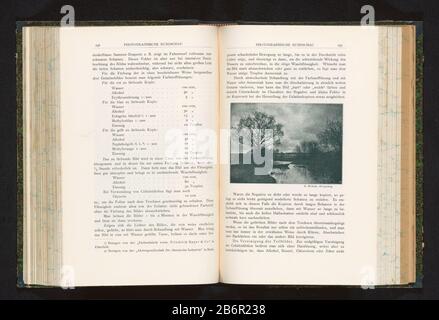 Gezicht op een beekje en een boom vue d'un ruisseau et d'un arbre type d'objet: Photo-mécanique imprimer page Numéro d'article: RP-F 2001-7-968-2-128 Fabricant : Photographe: R. Michelly (bâtiment classé) fabricant: Riffarth & Co Meisenbach (possible) Lieu de fabrication: Berlin Date: Vers 1894 - ou pour 1899 matériel: Technique du papier: Autotypique: Imprimer : H 78 mm × L 110 mmpage TOelichtingPrent 237. Objet : arbre de ruisseau Banque D'Images