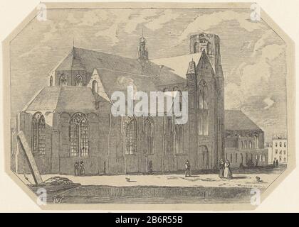 Gezicht op een kerk met een plein vue d'une église avec un type d'objet carré: Photo Numéro de l'article: RP-P-OB-30.738 Fabricant : printmaker: Isaac Weissenbruchstraat (propriété cotée) conçu par Jan Weissenbruchstraat (propriété cotée) Lieu de fabrication: Pays-Bas Date: 1836 - 1912 Caractéristiques physiques: Matière de houtgravure: Papier technique: Bois A: Feuille: Dimensions: H 105 mm × W 147 mm Objet: Carré, lieu, cirque, etc. (+ ville (-scape) avec figures, étalage) église (extérieur) Banque D'Images