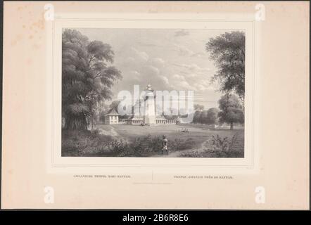 Alloué en haut à gauche : PL. XIII L'impression fait partie d'un dossier avec six bladen. Fabricant : printmaker, Paul Lauters (propriété cotée) conçu par: Charles William Meredith van de Velde (bâtiment classé) bouton: Frans Buffa en Zonen (propriété cotée) Lieu Fabrication: Printmaker: Bruxelles pour concevoir l'Indonésie Éditeur: Amsterdam Date: 1843 - 1845 Caractéristiques physiques: Lithographie sur chine colé matériel: Papier chine collé technique: Lithographie (technique) Dimensions: Feuille: H 345 mm × W 510 mm Sujet: Temple, sanctuaire  religion vraie non-chrétienne: Bantam Banque D'Images