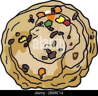 Nourriture de Thanksgiving, illustration, vecteur sur fond blanc. Illustration de Vecteur