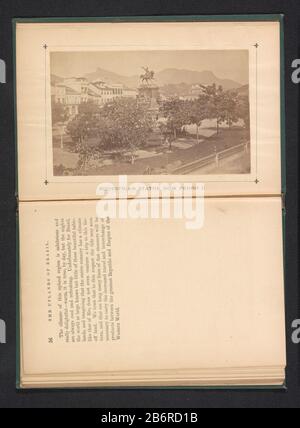 Gezicht op het Praça Tiradentes à Rio de Janeiro met en valeur ruiterstandbeeld van Peter i van BrasiliëEquestrian Statue Dom Pedro I (objet op de titel) Type d'objet : foto bladzijde Objectnummer: RP-F-2001-7-1008-9 Fabricant : fotograaf: AnoniemPlaats fabrication: Rio de Dating: CA. 1864 - in de voor 1874 matériau: Fotopapier Techniek: Alluminedrak Dimensions: Foto: H 88 mm × b 140 mmToelichtingFoto tegenover pagina 56. Sujet: Place équestre, place, cirque, etc Banque D'Images