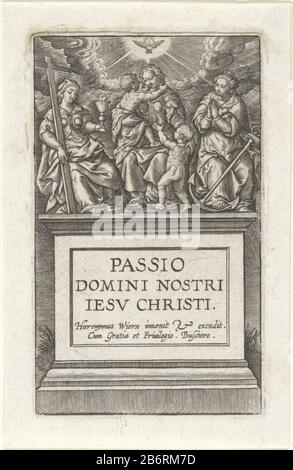 Goddelijke deugden Passie van Christus (servietitel) Passio Domini Nostri Iesv Christi (servietitel op object) Divine Virtue Passion of Christ (series title) Passio Domini Nostri Iesv Christi (series title object) Type de propriété: Imprimer title image Numéro de référence: RP-P-1911-486Catalogentistein 224-2 Description: Les trois vertus théologiques sont en haut : la foi (avec la croix), l'Amour (avec de petits enfants) et l'espoir (avec ancrage). Au-dessus d'eux le Saint-Esprit comme duif. Fabricant : printmaker: Jerome Qui: Rixnaar design: Hieronymus Wierix (lis Banque D'Images